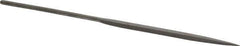 Grobet - 6-1/4" Needle Precision Swiss Pattern Barrette File - Round Handle - All Tool & Supply