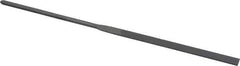 Grobet - 6-1/4" Needle Precision Swiss Pattern Equalling File - Round Handle - All Tool & Supply