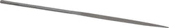 Grobet - 5-1/2" Needle Precision Swiss Pattern Half Round File - Round Handle - All Tool & Supply