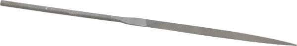 Grobet - 6-1/4" Needle Precision Swiss Pattern Knife File - Round Handle - All Tool & Supply