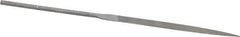 Grobet - 6-1/4" Needle Precision Swiss Pattern Knife File - Round Handle - All Tool & Supply