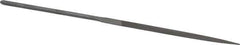 Grobet - 6-1/4" Needle Precision Swiss Pattern Knife File - Round Handle - All Tool & Supply