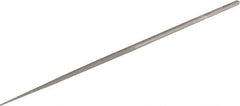 Grobet - 6-1/4" Needle Precision Swiss Pattern Round File - Round Handle - All Tool & Supply