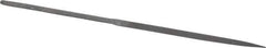 Grobet - 5-1/2" Needle Precision Swiss Pattern Three Square File - Round Handle - All Tool & Supply