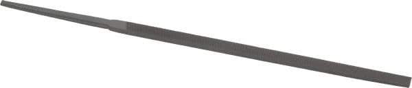 Grobet - 6-1/4" Needle Precision Swiss Pattern Three Square File - Round Handle - All Tool & Supply