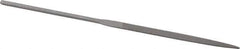 Grobet - 6-1/4" Needle Precision Swiss Pattern Warding File - Round Handle - All Tool & Supply