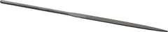 Grobet - 6-1/4" Needle Precision Swiss Pattern Warding File - Round Handle - All Tool & Supply