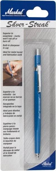 Markal - Metallic Silver Graphite Petroleum Base Marker - Fine Tip - All Tool & Supply