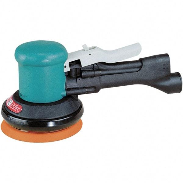 Dynabrade - 12,000 OPM, 23 CFM Air Consumption, Palm Air Orbital Sander - Round Pad, 1/4 NPT Inlet - All Tool & Supply