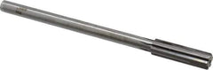 Made in USA - 0.58" Carbide-Tipped 6 Flute Chucking Reamer - Straight Flute, 7/16" Straight Shank, 2" Flute Length, 8" OAL - All Tool & Supply