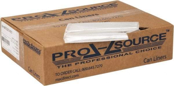 PRO-SOURCE - 0.2 mil Thick, Household/Office Trash Bags - 24" Wide x 23" High, Clear - All Tool & Supply