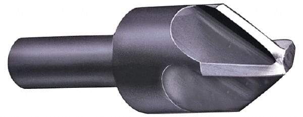 Hertel - 3" Head Diam, 3/4" Shank Diam, 4 Flute 120° High Speed Steel Countersink - 5" OAL, Straight Shank - All Tool & Supply