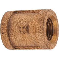 Merit Brass - Class 125, 1/4" Internal Pipe, Brass Coupling - FBSPT x FBSPT - All Tool & Supply