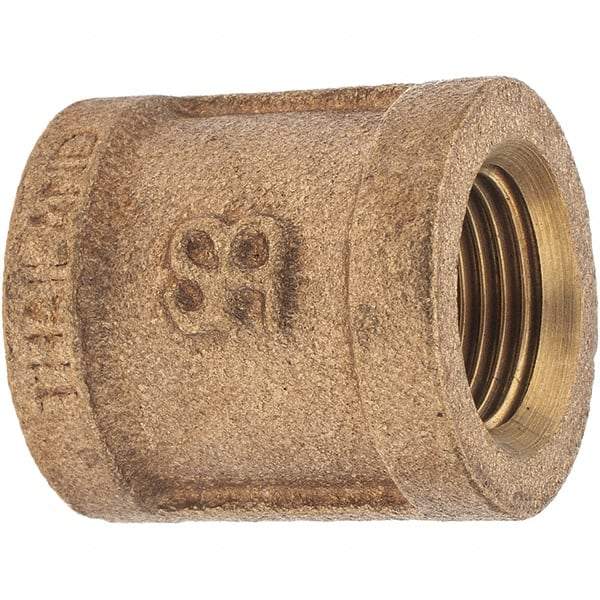 Merit Brass - Class 125, 3/8" Internal Pipe, Brass Coupling - FBSPT x FBSPT - All Tool & Supply