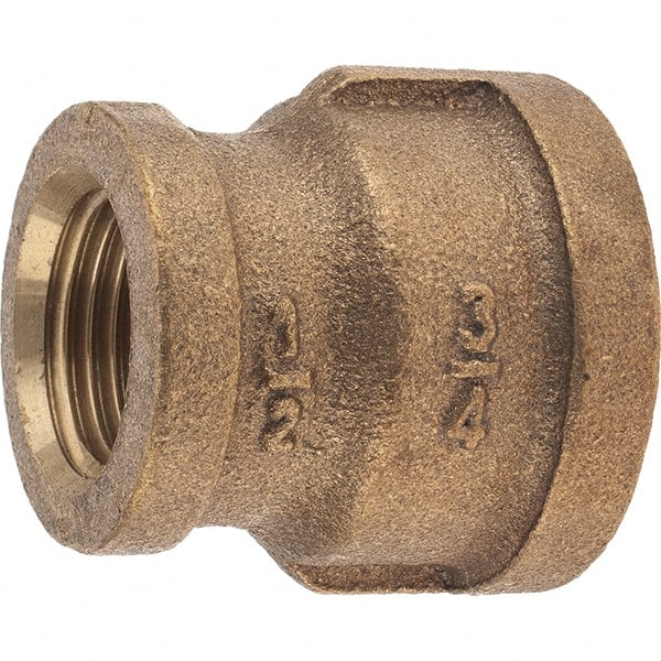 Merit Brass - 3/4 x 1/2" Brass Pipe Reducing Coupling - All Tool & Supply