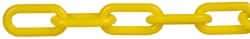 PRO-SAFE - 100' Long x 1-1/2" Wide Plastic Chain - Yellow - All Tool & Supply