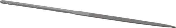 Nicholson - 5-1/2" Needle Precision Swiss Pattern Flat File - Round Handle - All Tool & Supply