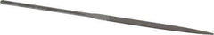 Nicholson - 6-1/4" Needle Precision Swiss Pattern Flat File - Round Handle - All Tool & Supply