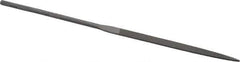 Nicholson - 6-1/4" Needle Precision Swiss Pattern Flat File - Round Handle - All Tool & Supply