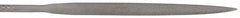 Nicholson - 4" Needle Precision Swiss Pattern Half Round File - Round Handle - All Tool & Supply