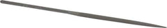 Nicholson - 6-1/4" Needle Precision Swiss Pattern Half Round File - Round Handle - All Tool & Supply