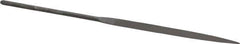 Nicholson - 6-1/4" Needle Precision Swiss Pattern Half Round File - Round Handle - All Tool & Supply