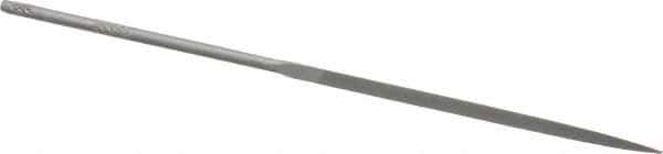 Nicholson - 5-1/2" Needle Precision Swiss Pattern Three Square File - Round Handle - All Tool & Supply