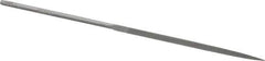 Nicholson - 5-1/2" Needle Precision Swiss Pattern Three Square File - Round Handle - All Tool & Supply