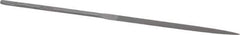 Nicholson - 5-1/2" Needle Precision Swiss Pattern Three Square File - Round Handle - All Tool & Supply