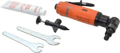 Dotco - 1/4" Collet, Angle Handle, Air Angle Die Grinder - 18,000 RPM, Rear Exhaust, 30 CFM, 0.6 hp, 90 psi, 1/4" Inlet - All Tool & Supply