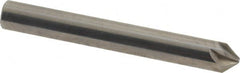 Made in USA - 1/4" Head Diam, 1/4" Shank Diam, 6 Flute 82° Solid Carbide Countersink - All Tool & Supply