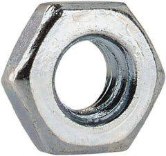 Value Collection - M3x0.50 Steel Right Hand Hex Jam Nut - 5.5mm Across Flats, 1.8mm High, Zinc-Plated Finish - All Tool & Supply