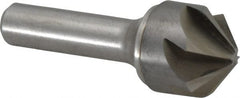 Made in USA - 1" Head Diam, 1/2" Shank Diam, 6 Flute 100° Solid Carbide Countersink - All Tool & Supply