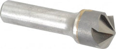 Made in USA - 3/4" Head Diam, 1/2" Shank Diam, 6 Flute 120° Solid Carbide Countersink - All Tool & Supply