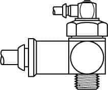 Parker - 1/2 Inlet Brass Hydraulic Control Valve - 1/2 Thread - All Tool & Supply