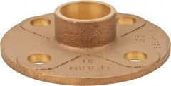 NIBCO - 1-1/4" Pipe, 4-5/8" OD, Cast Copper Companion Pipe Flange - 125 psi, C End Connection, 3-1/2" Across Bolt Hole Centers - All Tool & Supply