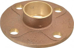 NIBCO - 2" Pipe, 6" OD, Cast Copper Companion Pipe Flange - 125 psi, C End Connection, 4-3/4" Across Bolt Hole Centers - All Tool & Supply