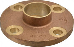 NIBCO - 2" Pipe, 6" OD, Cast Copper Companion Pipe Flange - 150 psi, C End Connection, 4-3/4" Across Bolt Hole Centers - All Tool & Supply