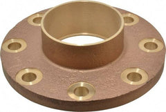 NIBCO - 4" Pipe, 9" OD, Cast Copper Companion Pipe Flange - 150 psi, C End Connection, 7-1/2" Across Bolt Hole Centers - All Tool & Supply