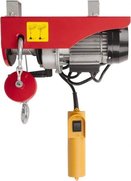 Value Collection - 220/440 Lb Capacity, 33/16 FPM Lift Speed, 110 Volt, Mini Electric Hoist - 38' Max Lift - All Tool & Supply