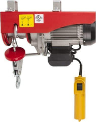 Value Collection - 440/880 Lb Capacity, 33/16 FPM Lift Speed, 110 Volt, Mini Electric Hoist - 38' Max Lift - All Tool & Supply