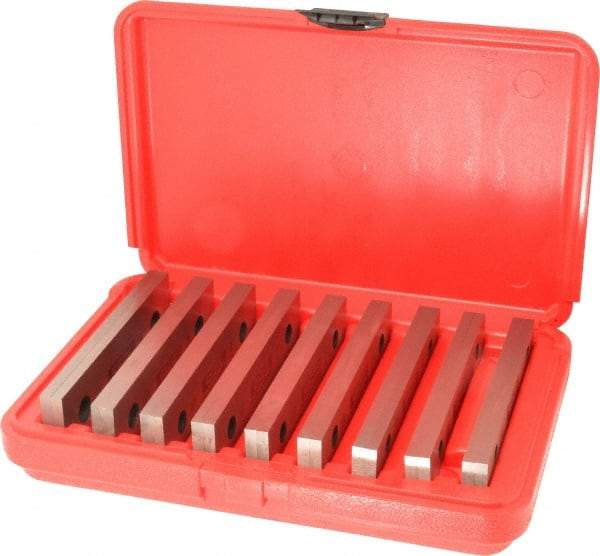 SPI - 18 Piece, 6 Inch Long Parallel Set - 1-3/4 Inch High, 1/4 to 1/4 Inch Thick, 52-58 RC Hardness, Sold as 9 Pair - All Tool & Supply