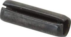 Value Collection - 5/32" Diam x 1/2" Long Slotted Spring Pin - Grade 1070-1090 Alloy Steel, Black Oxide Finish - All Tool & Supply