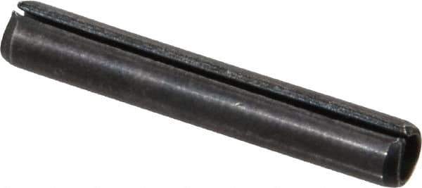 Value Collection - 5/32" Diam x 1" Long Slotted Spring Pin - Grade 1070-1090 Alloy Steel, Black Oxide Finish - All Tool & Supply