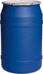 Eagle - 55 Gallon Blue Cylindrical Polyethylene Open Head Drum - 36-3/8" High x 23" Diam - All Tool & Supply