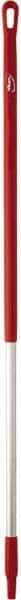 Vikan - 51 x 1-1/4" Aluminum Squeegee Handle - European Threaded Connection, Red - All Tool & Supply