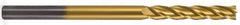 Atrax - 1", 3" LOC, 1" Shank Diam, 6" OAL, 4 Flute, Solid Carbide Square End Mill - Single End, TiN Finish, Spiral Flute, 30° Helix, Centercutting, Right Hand Cut, Right Hand Flute - All Tool & Supply