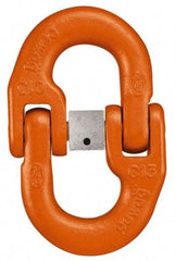 Pewag - G80 Grade Dacromet Alloy Steel Non-Removable Coupling Link - 1/2" Diameter, 15,000 Lb Load Limit - All Tool & Supply