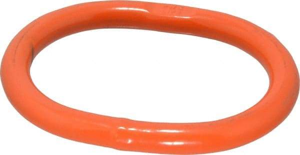 Pewag - G100 Grade Orange Alloy Steel Oblong Master Link - 3/8" Diameter, 3,800 Lb Load Limit - All Tool & Supply