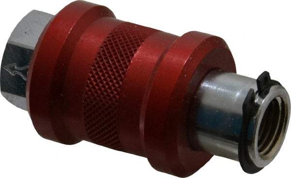 Legris - 1/4" Pipe, FNPT x FNPT, Nickel Plated Brass Standard Slide Valve - 230 Max psi, Anodized Aluminum Sleeve - All Tool & Supply